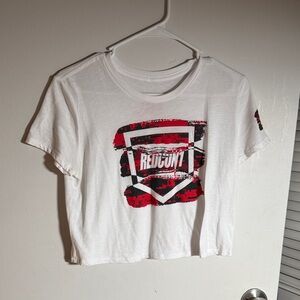 Kids White and Red Graphic Tee